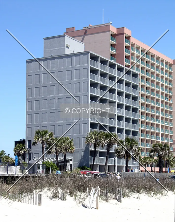 Looking northwest from the beach