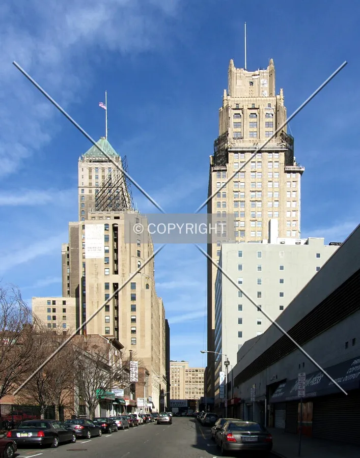 View from the southeast along Commerce Street