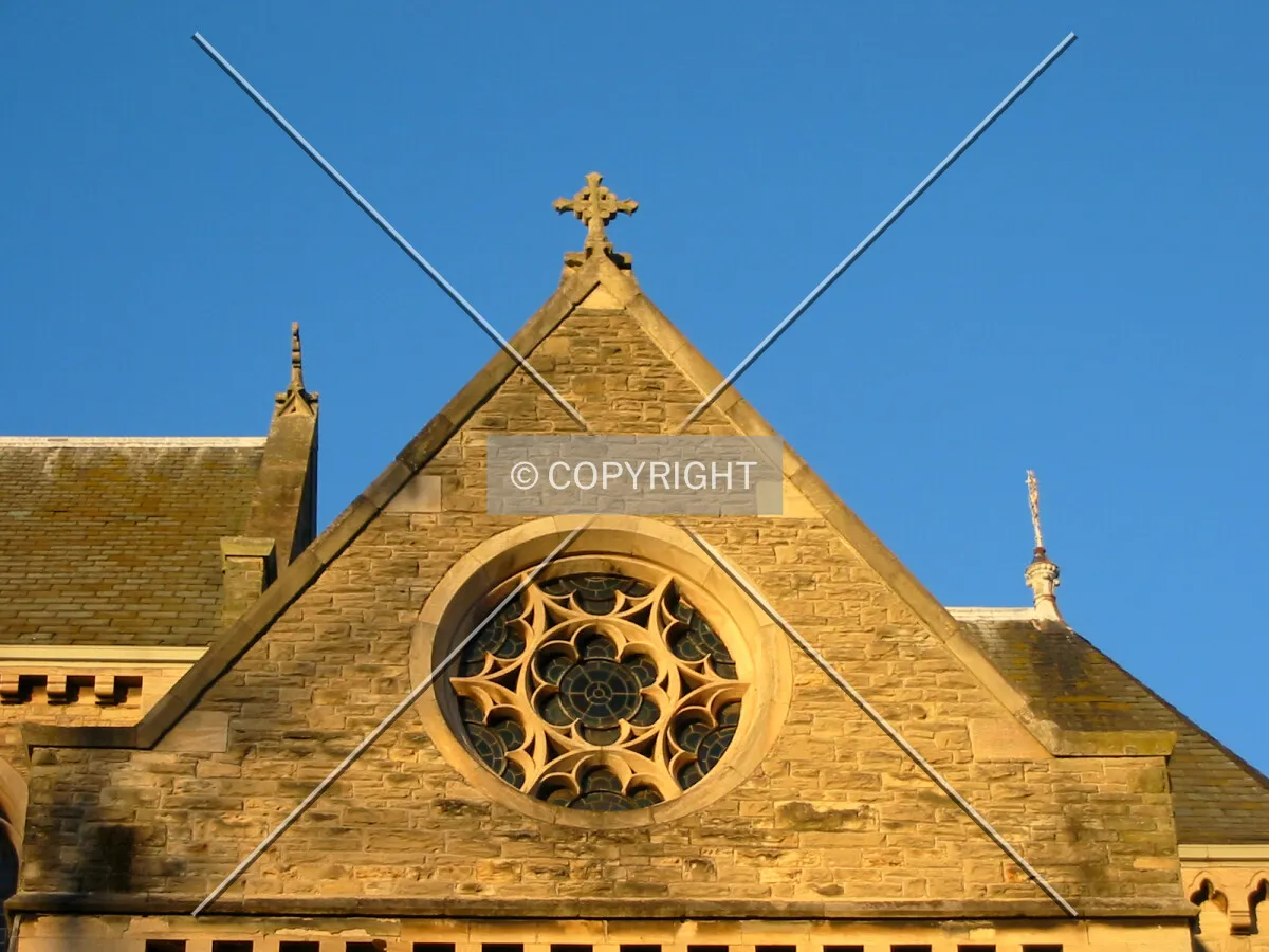 A window on the southern elevation