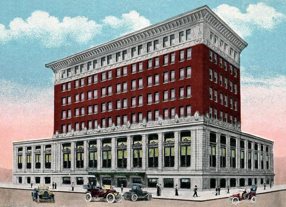 Vintage view from the northeast