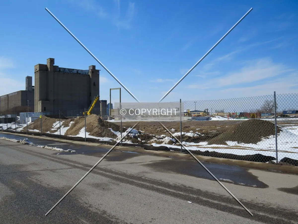 View to the northwest across the site from 5th Street SE