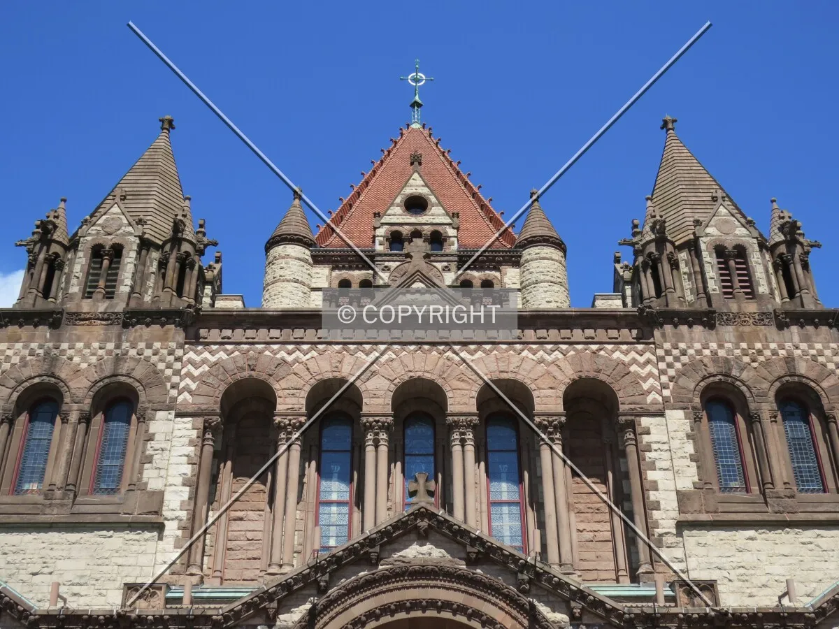 Looking up from Copley Square