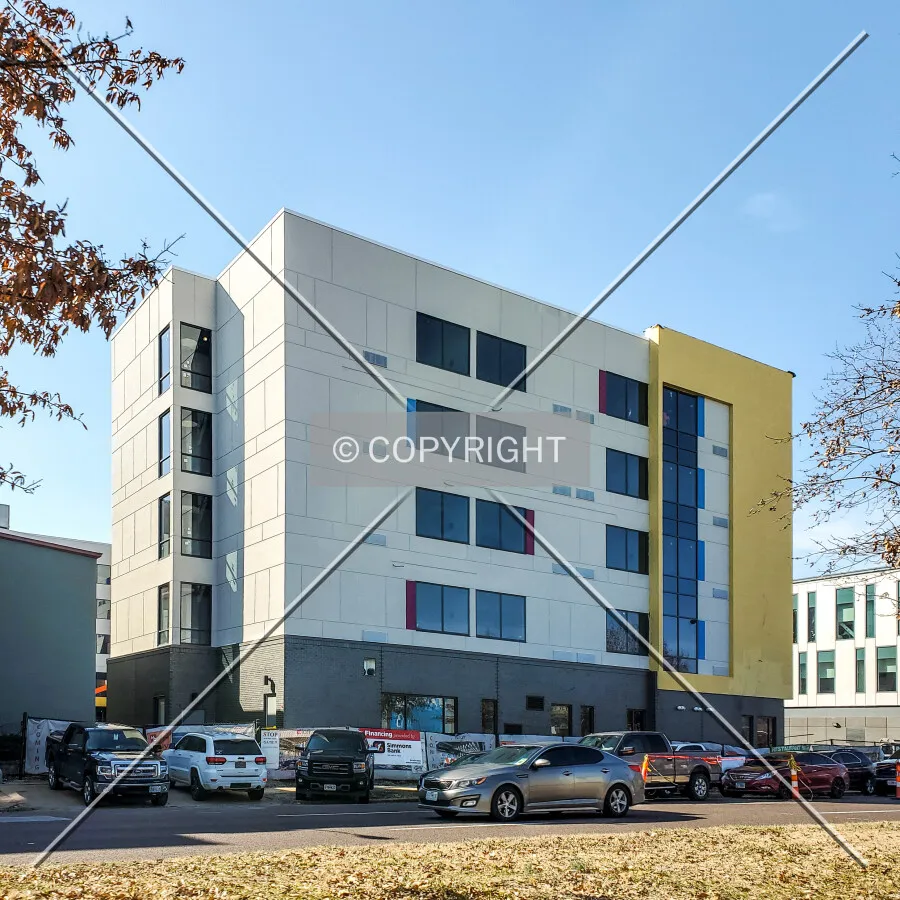 From the northeast during construction, Wednesday, February 19, 2020
