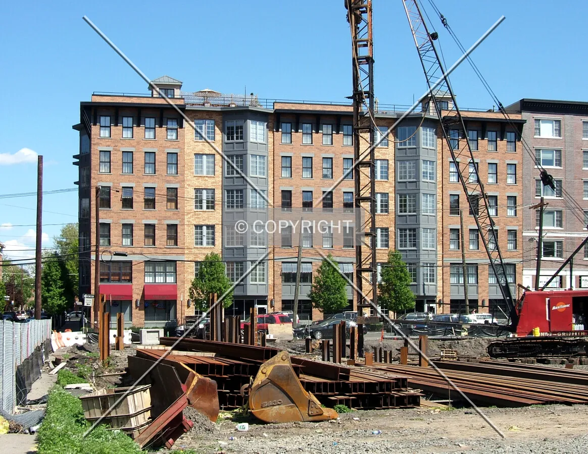 View from the northwest along 9th Street