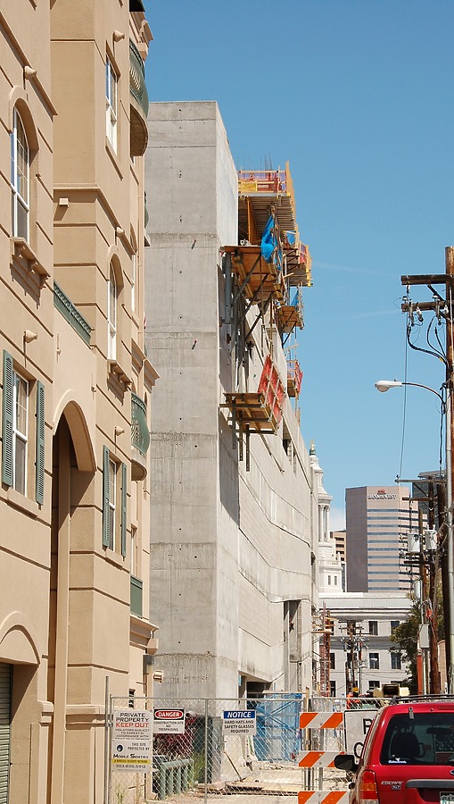 Looking north