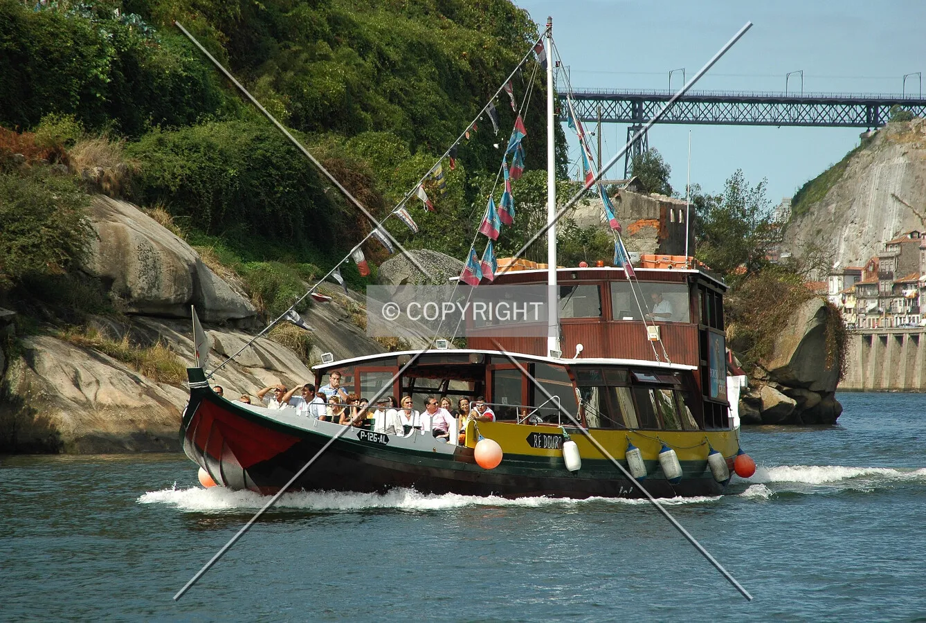 Touristic boat sailing the Douro