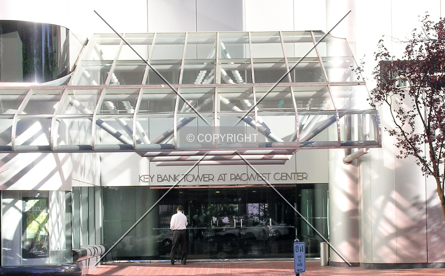 Entrance area of the building
