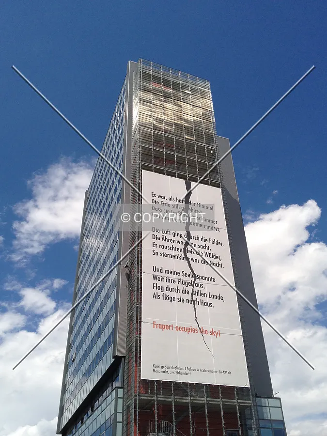The upper section of the tower