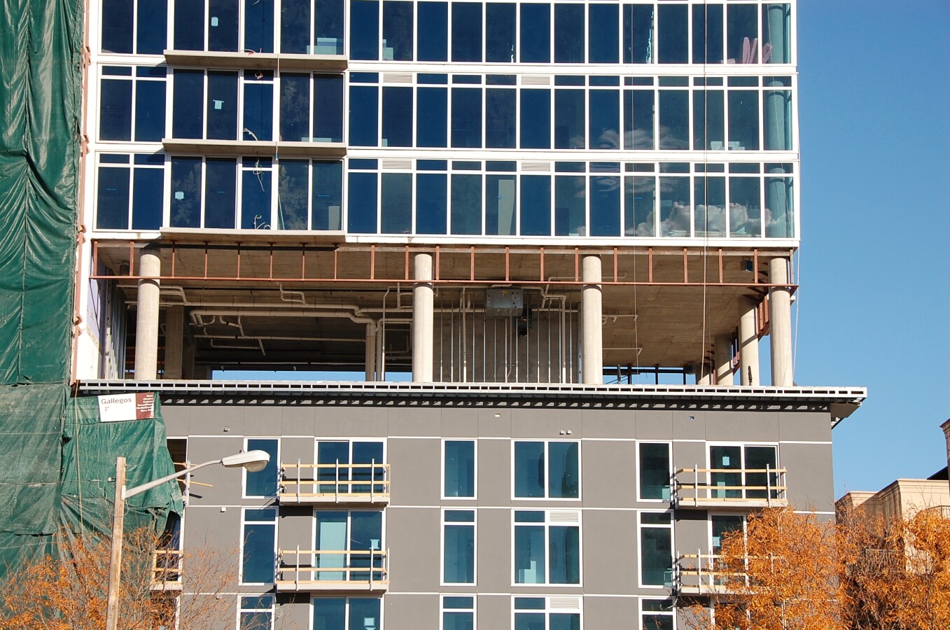 View to the east