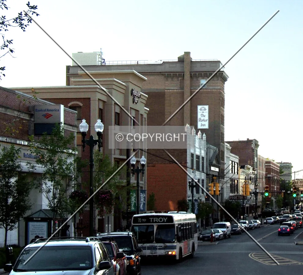 View from the southeast along State Street