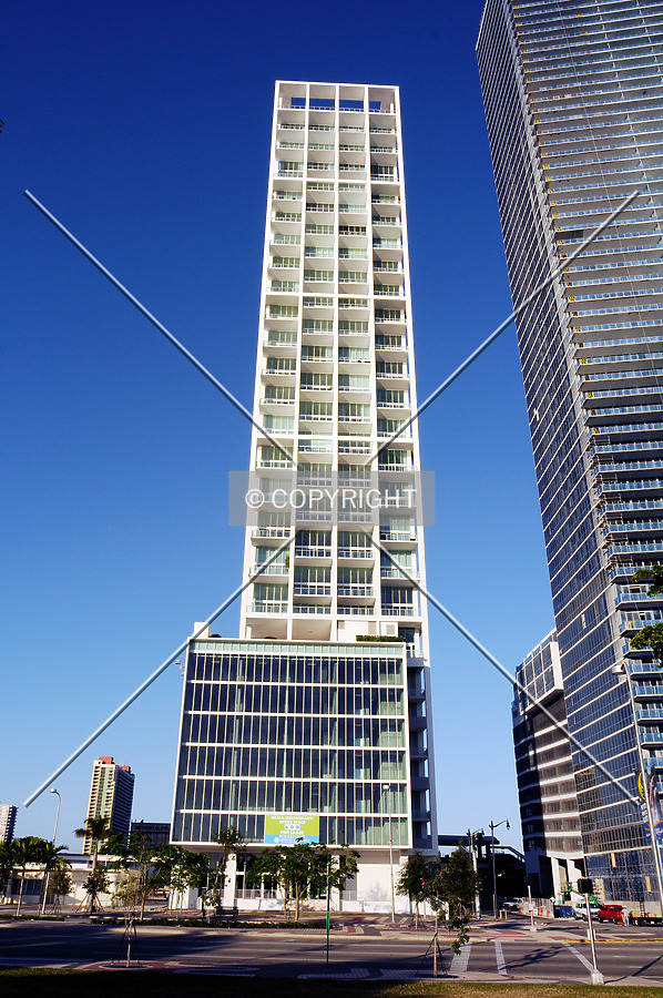 Looking up from the east