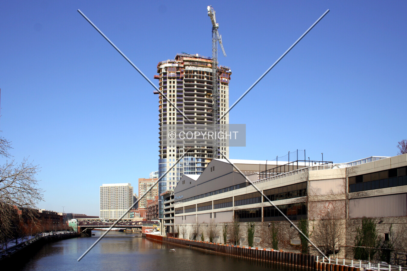 Looking north from the Kinzie Street bridge