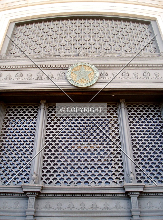 Detail above the front entrance