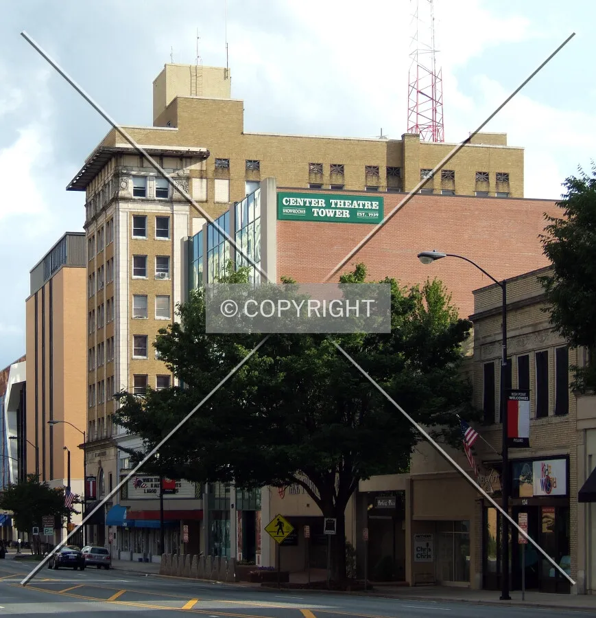 View from the northeast along Main Street
