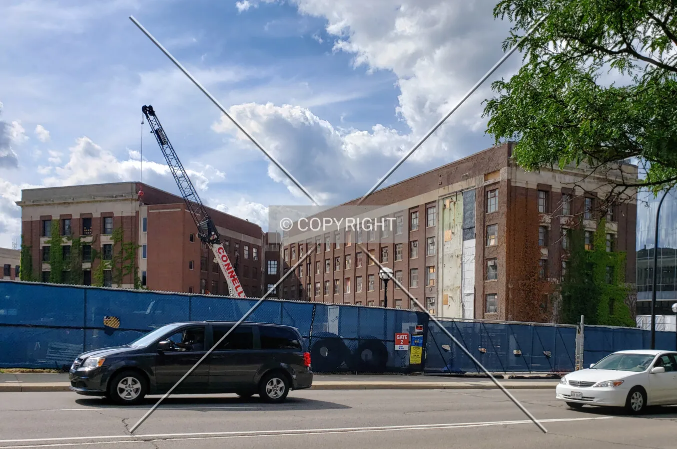 Southeast view; August 10, 2019