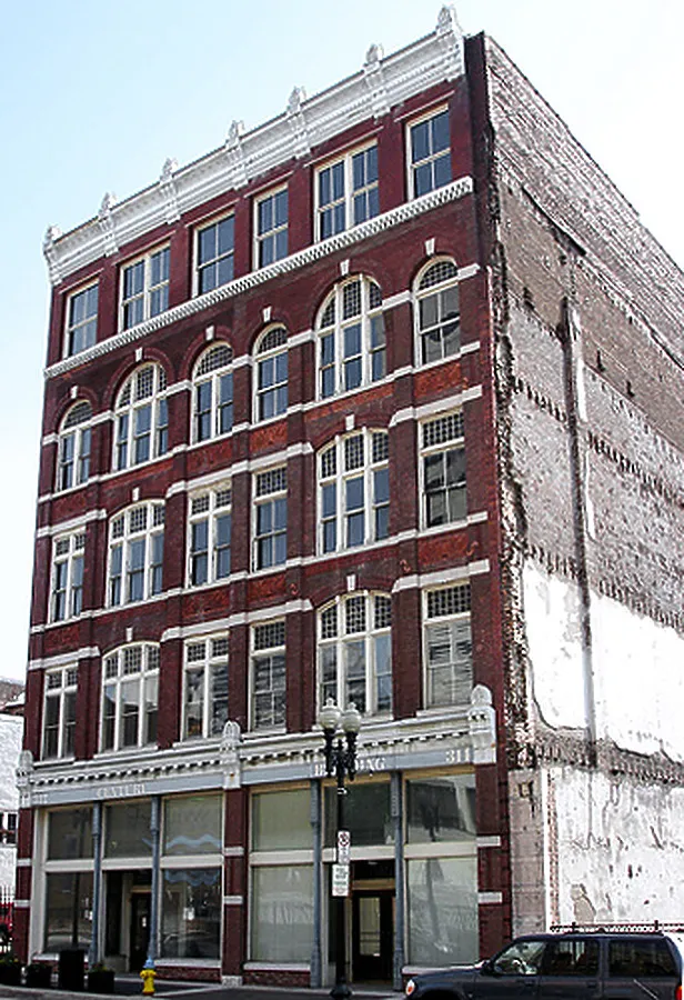 View from the southwest on Gay Street