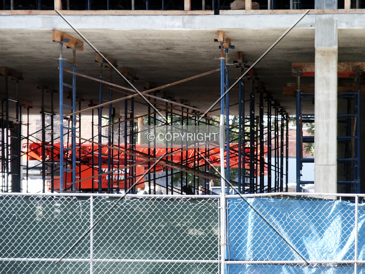 Looking west through the first floor