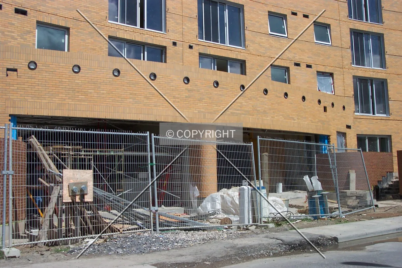 Closeup of the front entrance