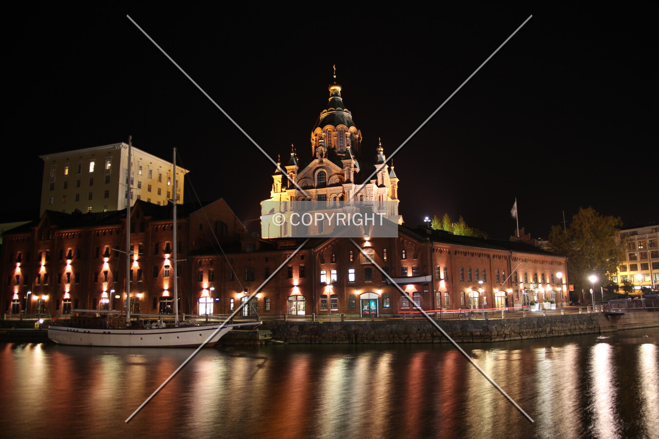 Night view from the north.