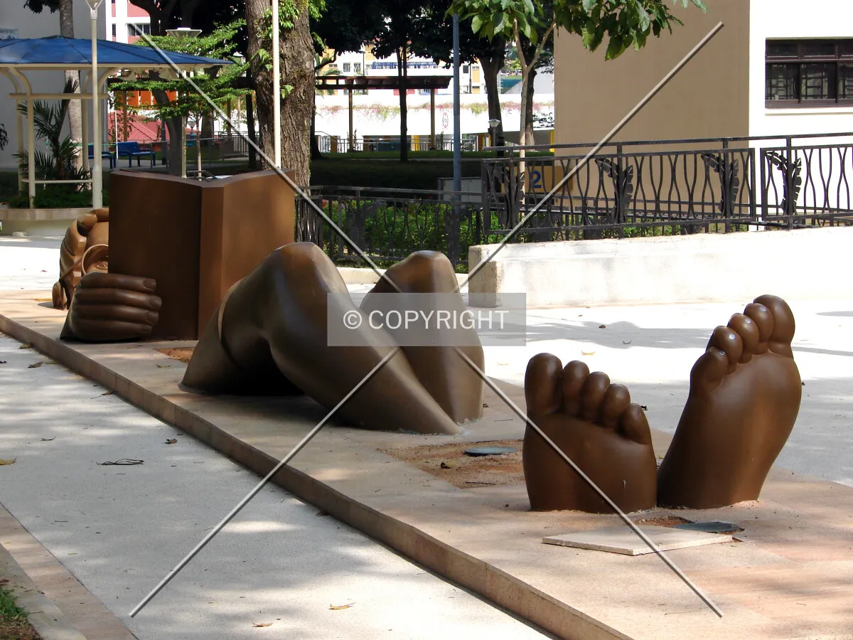 Public artwork between Block 2 and Block 4