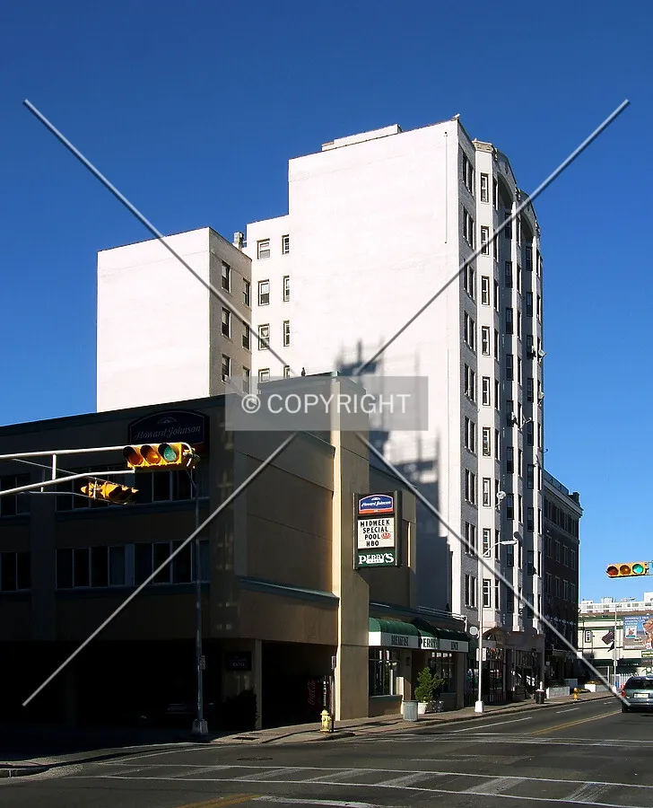 View from the southwest along Pacific Avenue