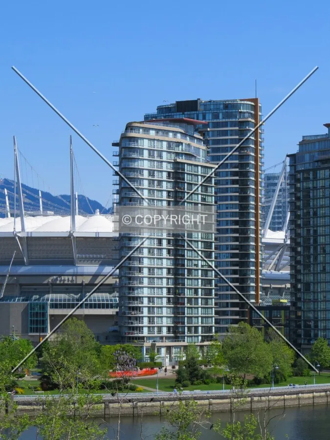 View to the northeast over False Creek from the Cambie Bridge