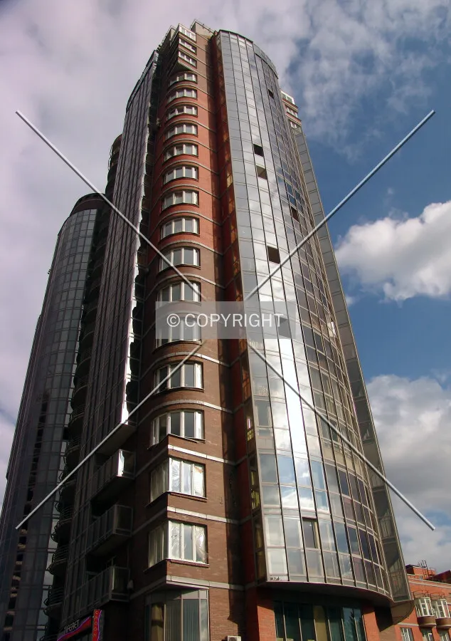 Looking up from the west