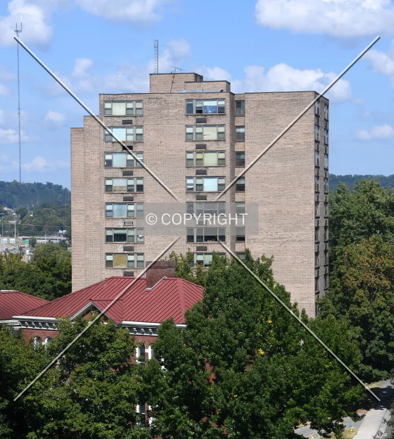 View from the southeast
