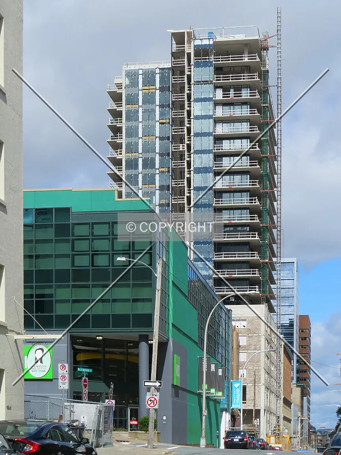 View to the north along Granville Street