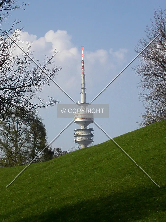 The tower as seen from Olympia Park