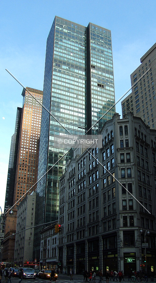 View from the northwest on 57th Street at Broadway