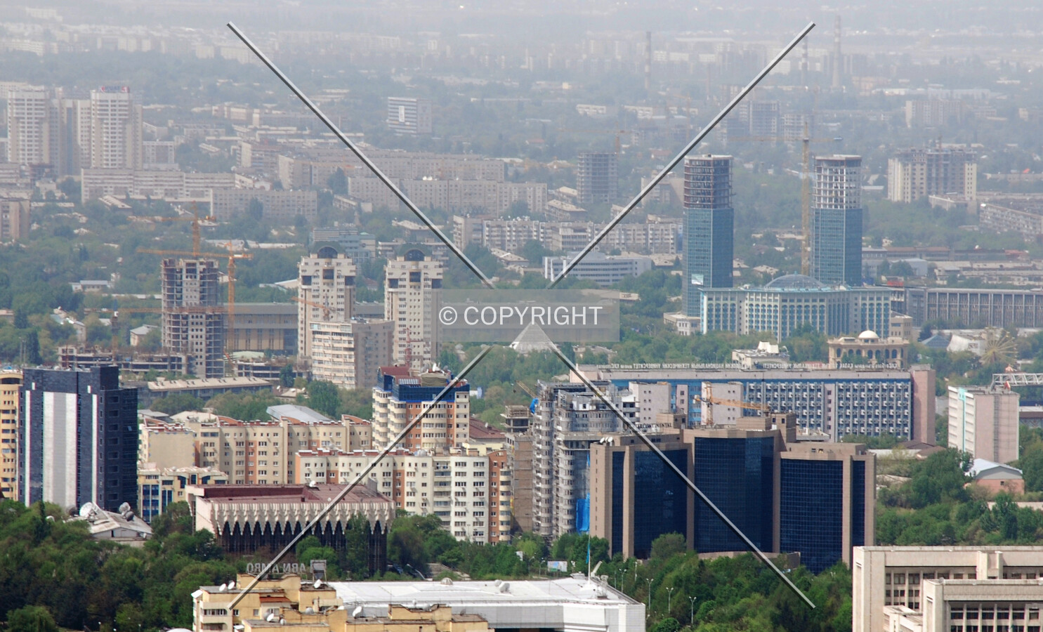 Looking from Kok-Tobe hill