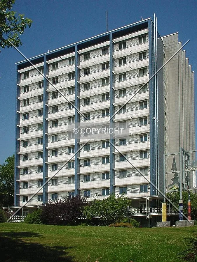 Main facade; as seen from the garden