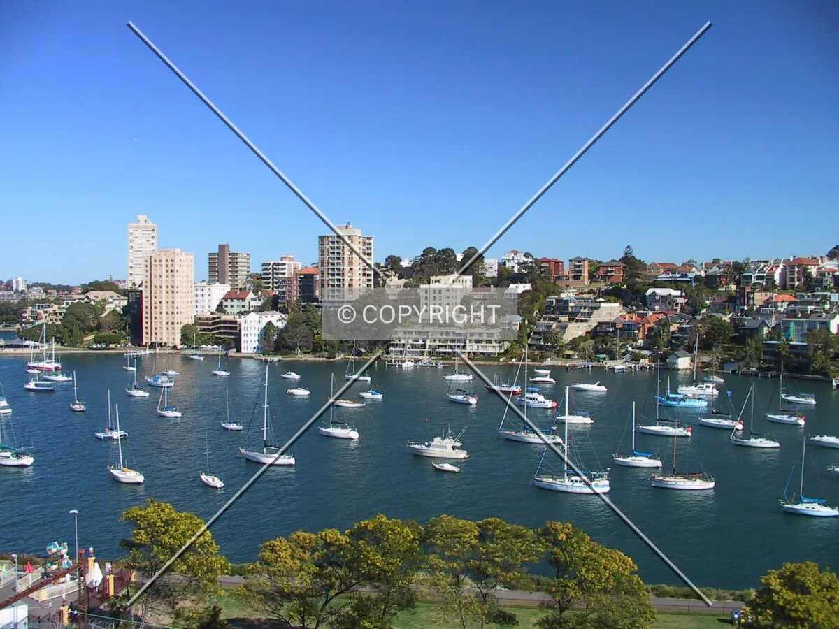 Looking west over Lavender Bay
