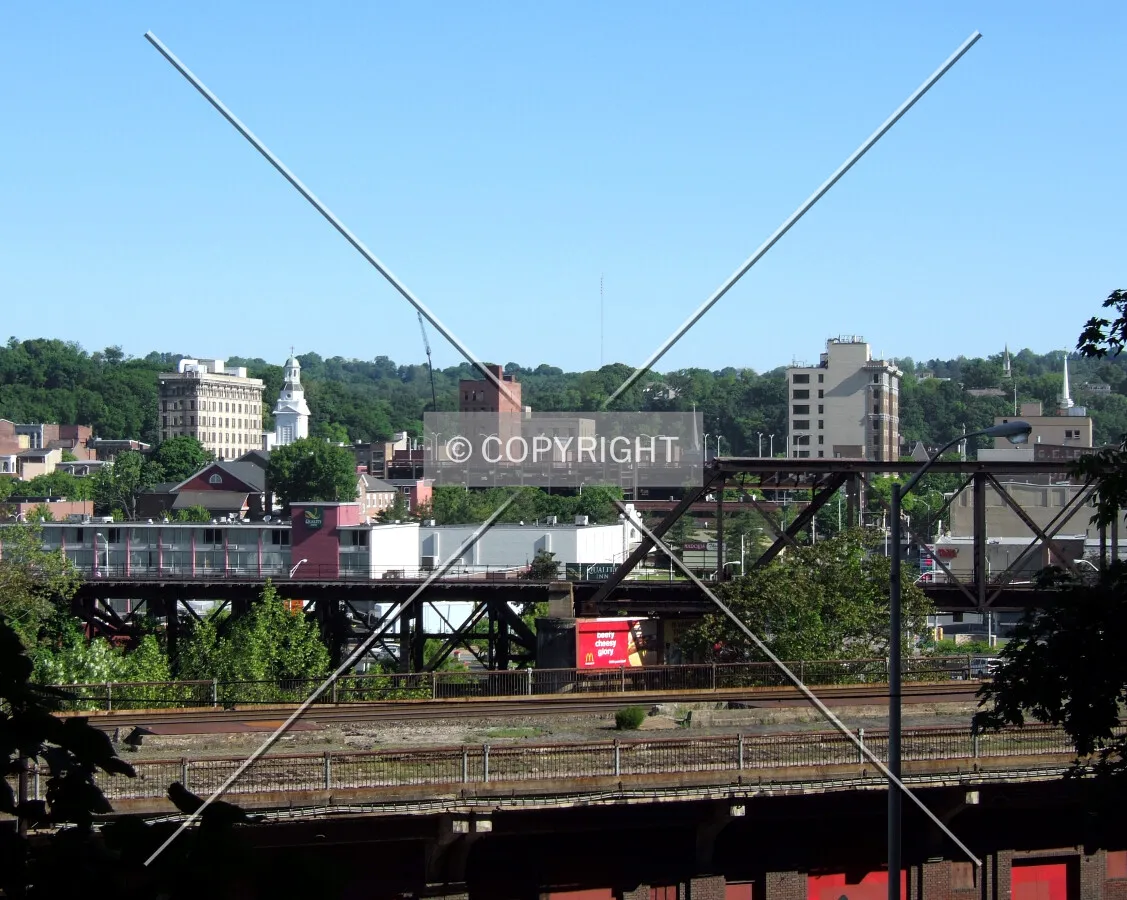 Downtown from the southeast