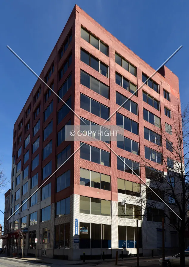 View from the southwest on 13th Street