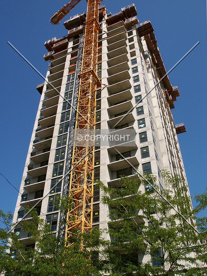 Looking up from the southwest