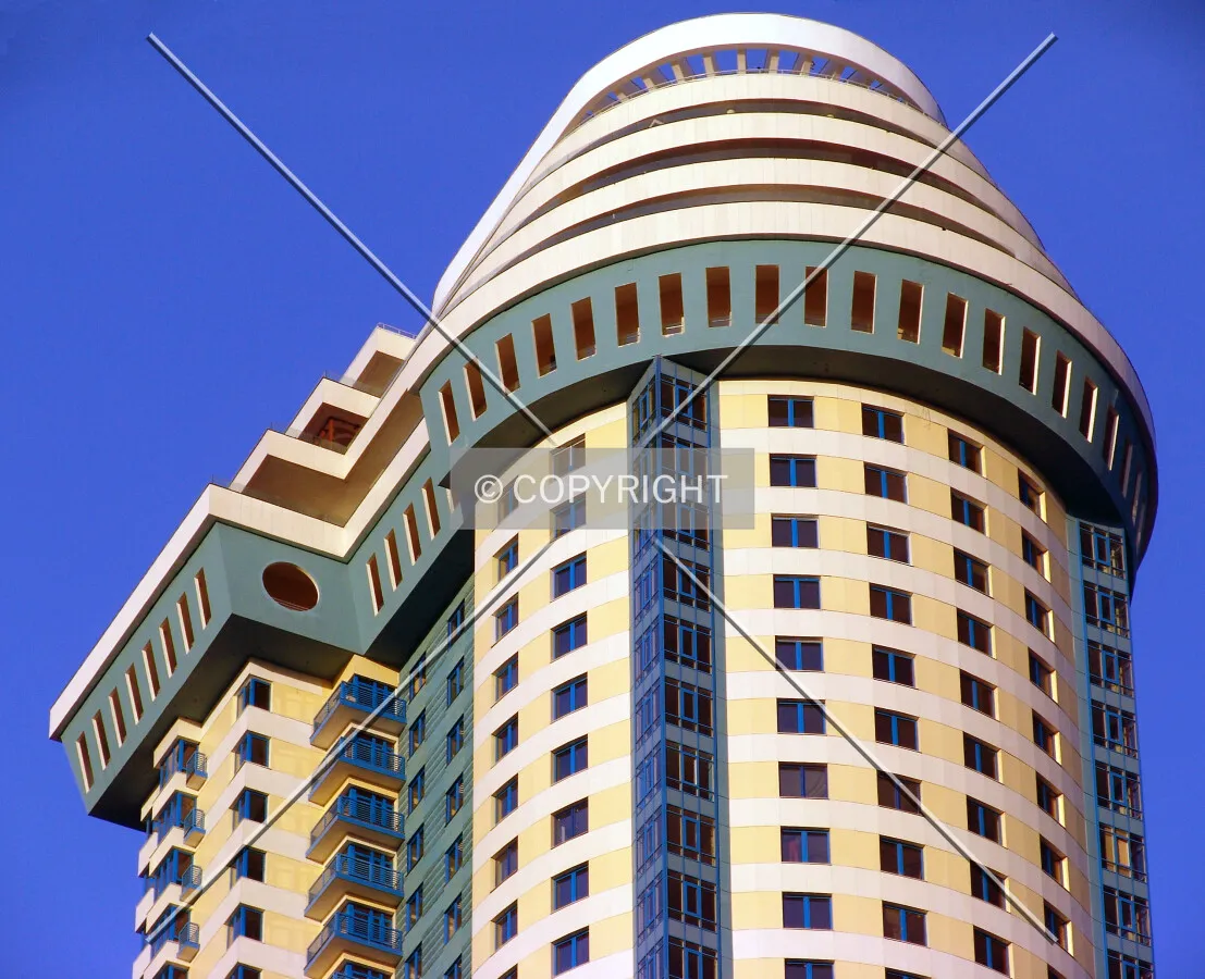 Looking up at the top part
