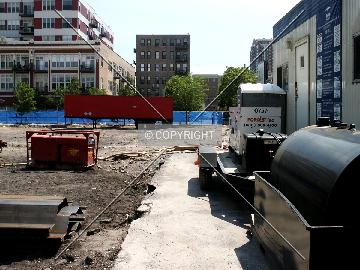 Looking east along the south edge of the site