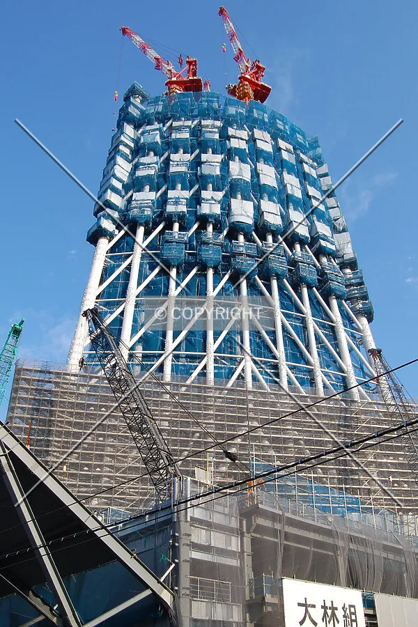 Looking up from the northwest