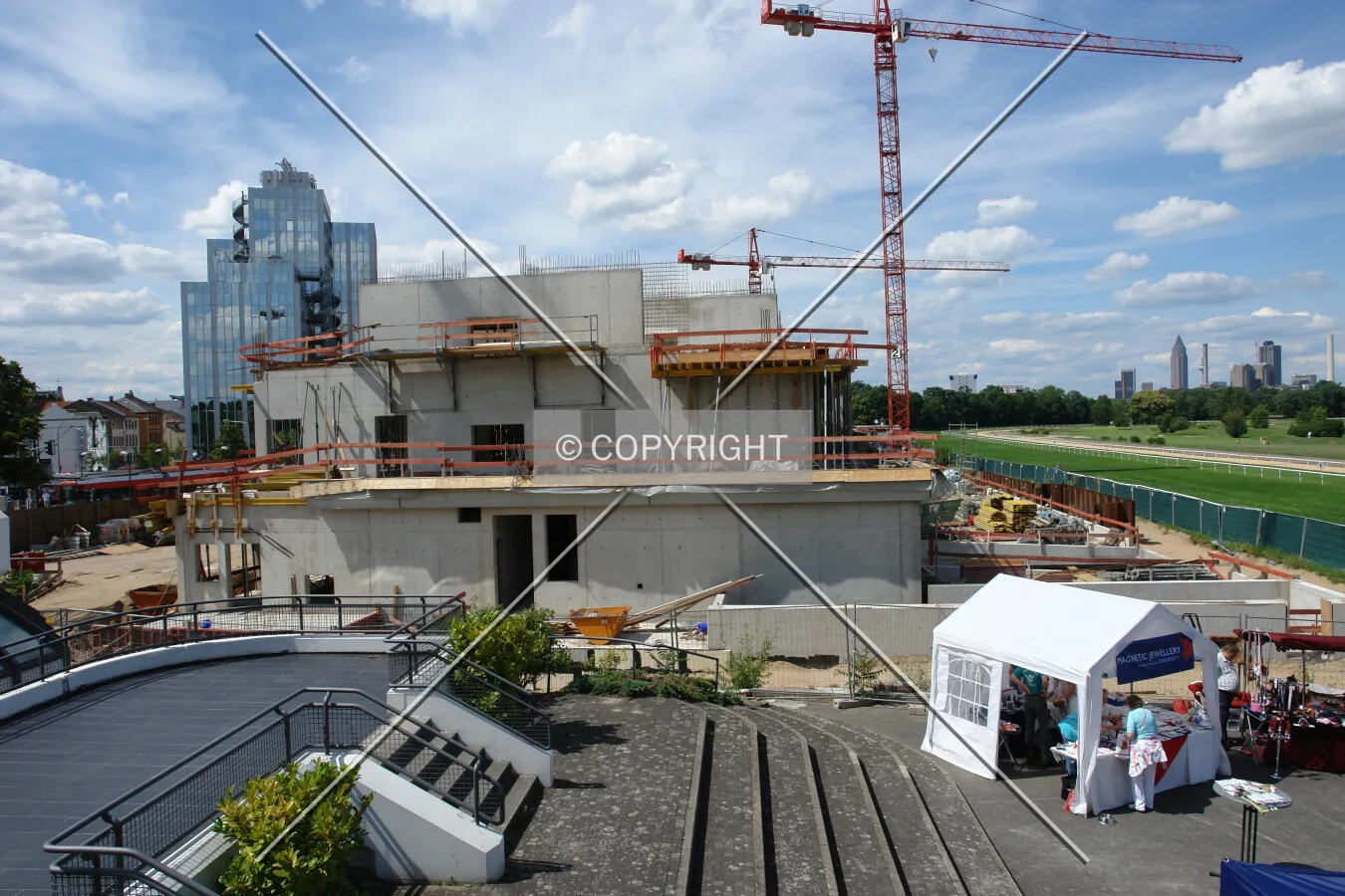 The Meritus Hotel is constructed