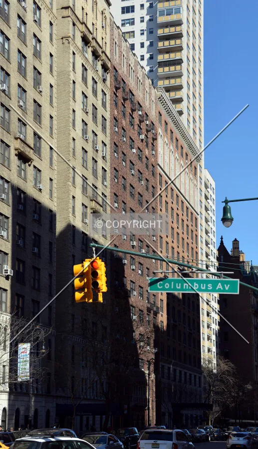 View from the west at 72nd Street and Columbus Avenue
