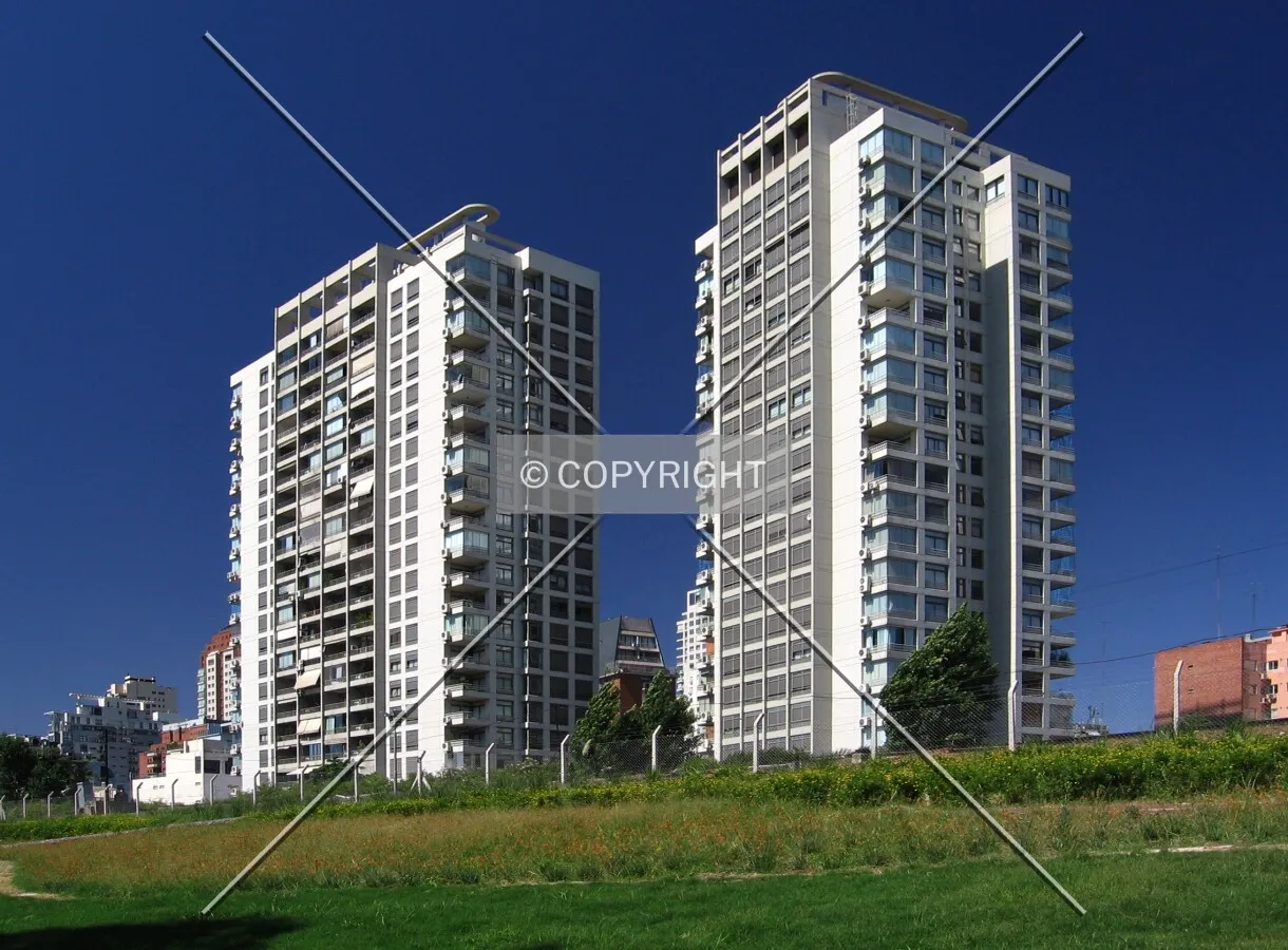 Northwest view from the new park Bullrich