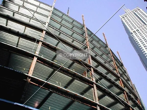 Steel rising along Monroe with AT&T Corporate Center in the background