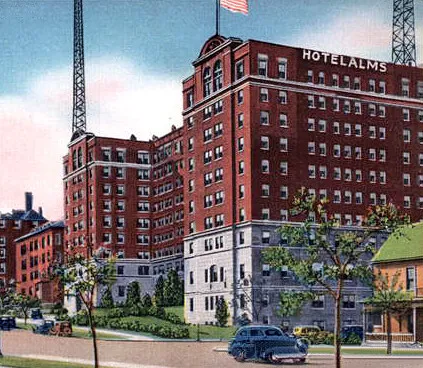 Vintage view from the northeast