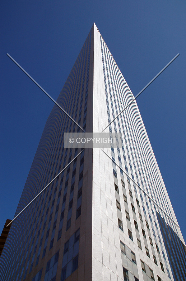Looking up the south corner