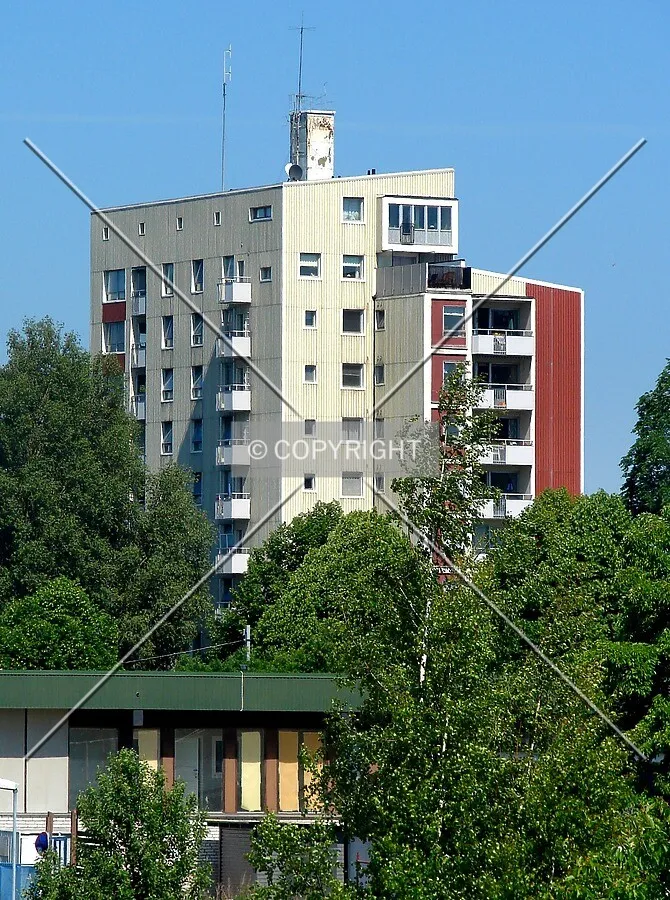 View from Fotbollsgatan in the south