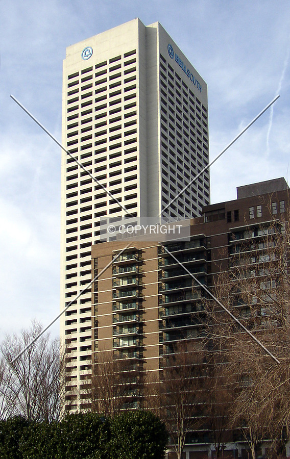 Looking northwest from Peachtree Street NE