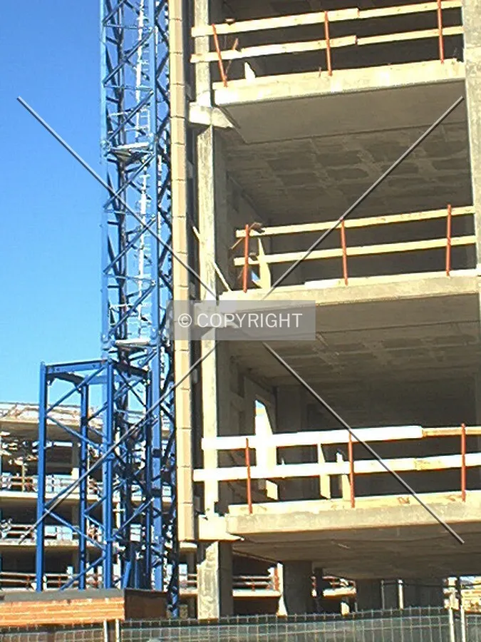 View of the concrete shell