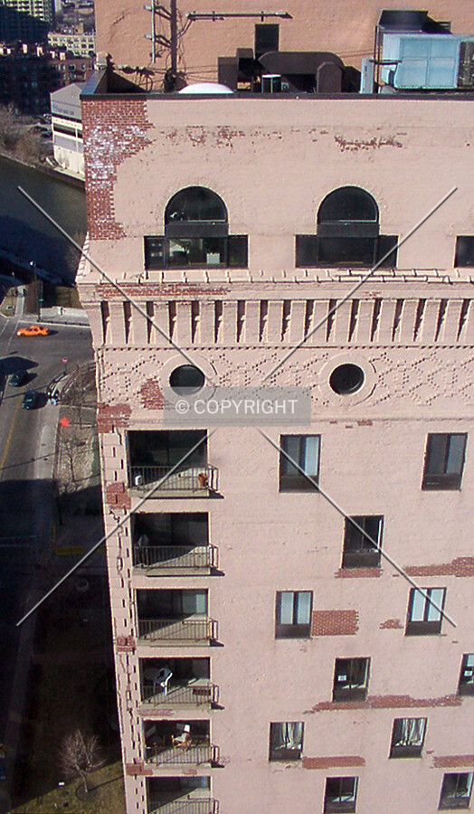 Southwest corner, looking down from Riverbend